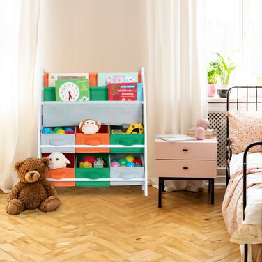 Поличка для дитячих речей Relaxdays з ящиками для зберігання