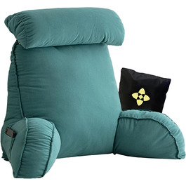 Підголовник для ліжка з підлокітниками, великий крісло-мішок для читання, 75x40x58 см