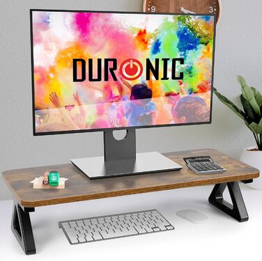 Підставка для монітора Duronic DM06-1 AO 62x30см До 10 кг Висота 15 см Ергономічне кріплення для столу