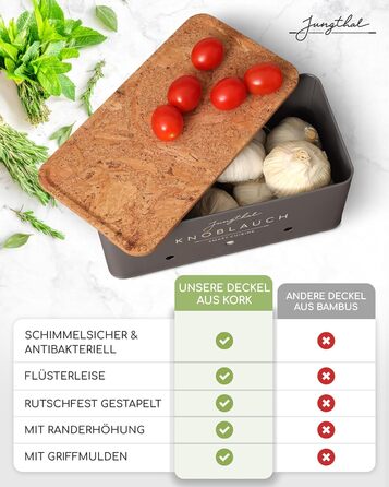 Короб для зберігання картоплі, цибулі та часнику (3 шт.) | Сірий | Короб для картоплі, цибулевий горщик