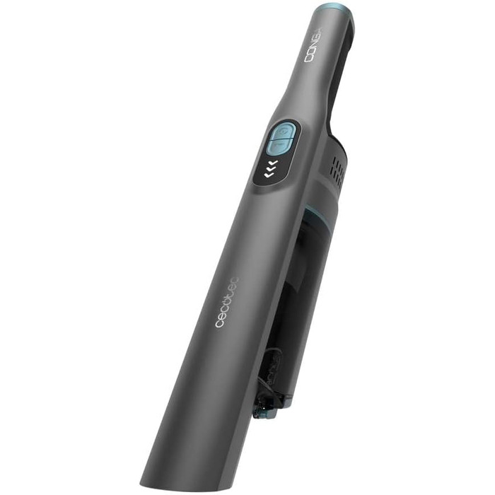 Ручний пилосос Cecotec Conga Rockstar: 210 Вт, цифровий, 20 кПа, до 40 хв роботи, 2 режими, насадки 2в1, для килимів та матраців, сірий (Micro+ Clean&Car)