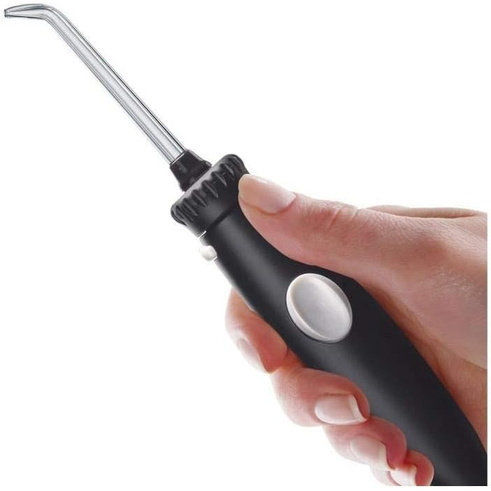 Waterpik Ultra: стаціонарна система для іригації порожнини рота, 6 насадок, 99,9% видалення нальоту, 10 режимів тиску, таймер, чорний