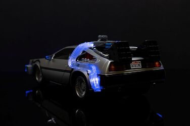Машинка на радіокеруванні Jada Toys Зворотний у майбутнє DeLorean (28 см) Чорна, 10 км/год, USB зарядка, від 6 років