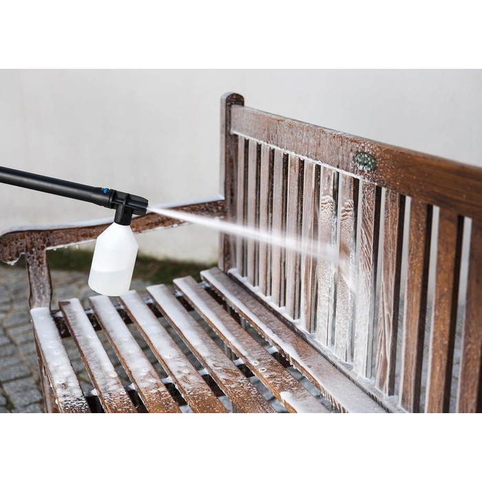 Мийка високого тиску Nilfisk E 145 Bar з пінотворечем, насадкою для миття поверхонь, щіткою та набором для чищення труб (2100 Вт)