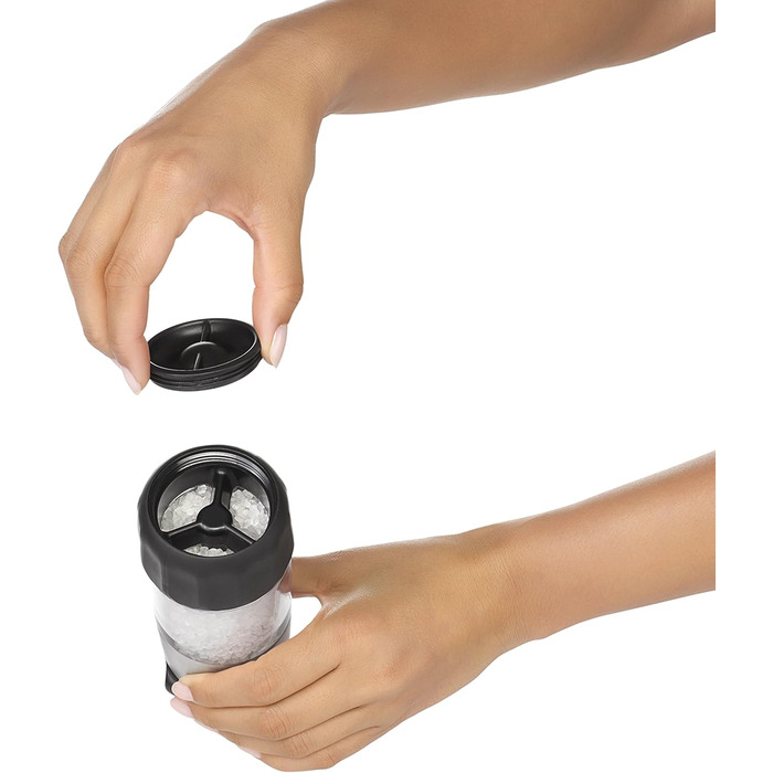Мельниця для солі OXO Good Grips Elegante з нержавіючої сталі, срібна
