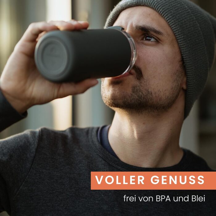 Термокружка Groenenberg 473 мл | Зберігає тепло до 4 годин | Без витоку | З переробленої нержавіючої сталі (Forest)