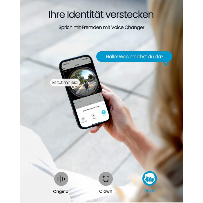 Відеодзвінок ieGeek з камерою 180° Fisheye, 2K 3MP, Wi-Fi, AI-розпізнавання руху, IP65, нічне бачення, Alexa, 2.4GHz
