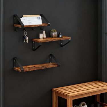 Набір полиць для стін Relaxdays (3 розміри)