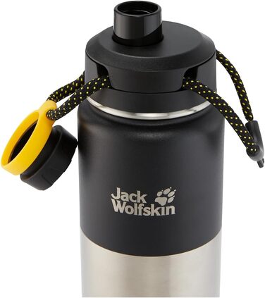 Ізоляційна пляшка для води Jack Wolfskin KAROO 0.75, чорна, ONE SIZE