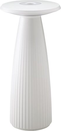 LED-лампа SIGOR Nuflair на акумуляторі з вазою для квітів, 24 см, IP54, 12 год роботи, сніжно-білий колір