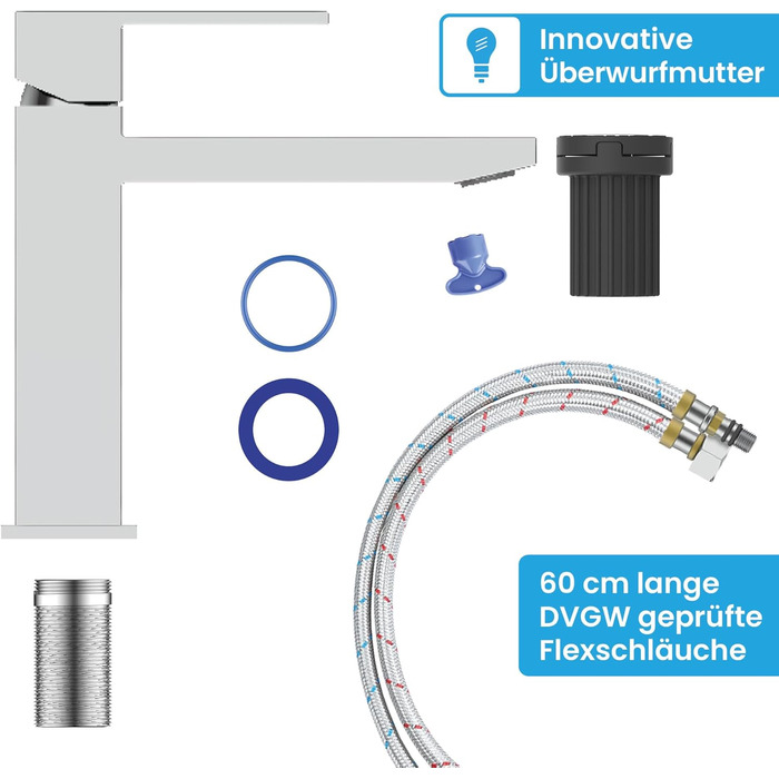 Змішувач для ванної кімнати Bächlein Imatra - хром, однорідний дизайн