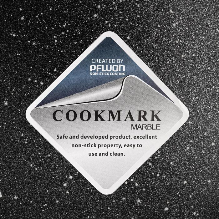 Каструля з антипригарним покриттям 10 літрів з кришкою, діаметр 28 см, з алюмінієвого лиття, для всіх типів плит (включно з індукцією), сіра. Ідеально підходить для супу, тушкування, приготування великих порцій.