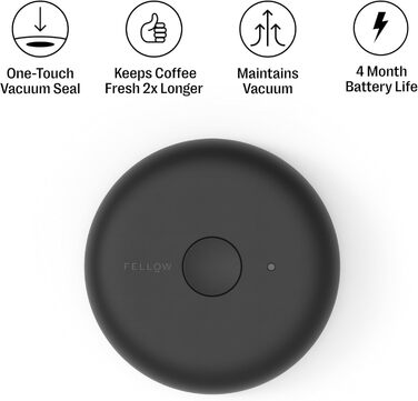 Fellow Atmos: Вакуумний контейнер для кави та продуктів – 0.7 л, матовий чорний