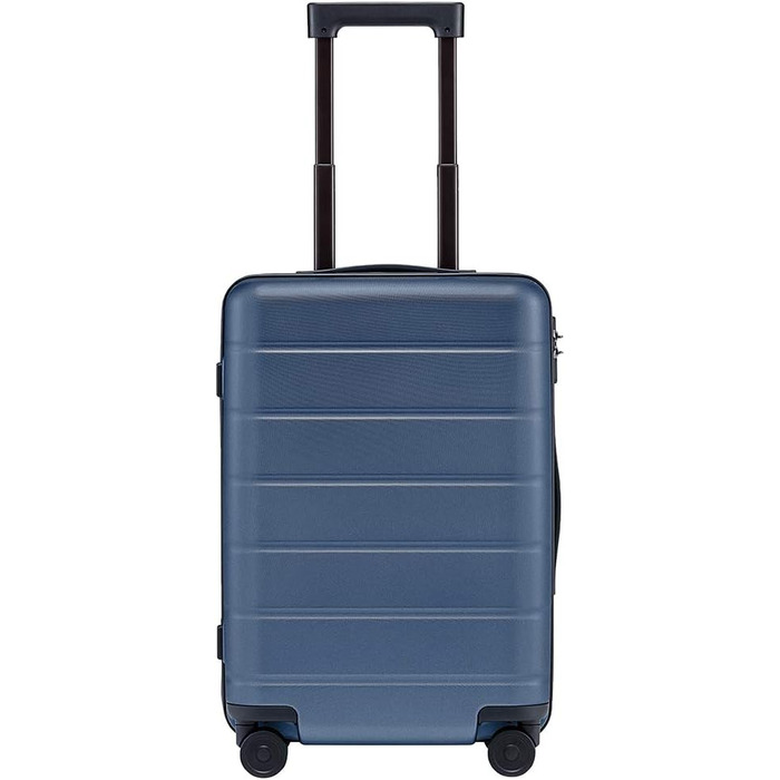 Валіза Xiaomi Carry-on Luggage 20 (31 л) на колесах з високоякісного алюмінієво-магнієвого сплаву з 4-ма колесами та подвійним кодовим замком TSA, сертифікована (Mi Classic, синя)