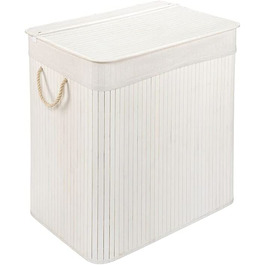 Бамбуковий кошик для білизни PANA ECO з кришкою * дерев'яна сумка для білизни * складаний колектор для білизни * шафа для білизни у ванній * 100 B