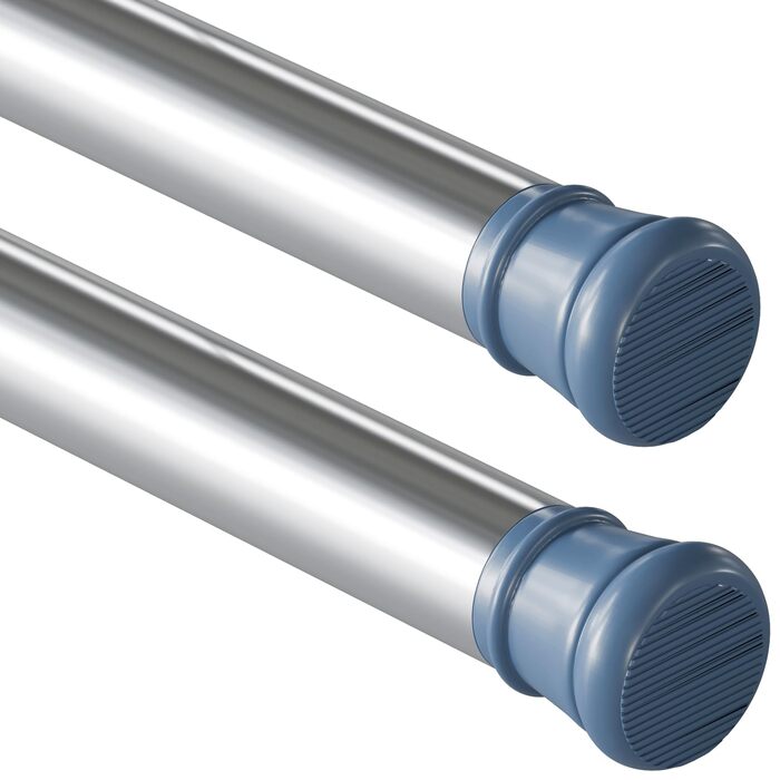 Штанга для душу без свердління, телескопічна, висувна, 85-270 см, діаметр 32 мм, для ванної кімнати та спальні, срібна (52-70 см)