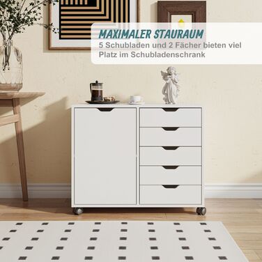 Relaxdays Роликовий контейнер з шухлядами та відсіками