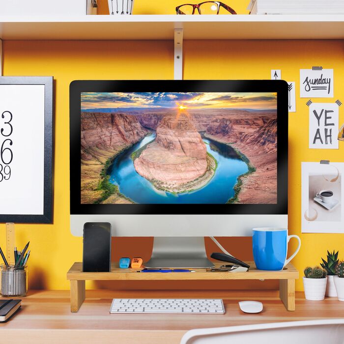 Підставка для монітора Relaxdays з бамбука