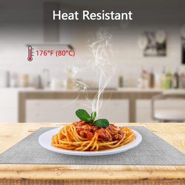 Набір тканинних серветок DACHUI (8 шт.) - сірий, водонепроникні, стійкі до високих температур, миючі, довговічні