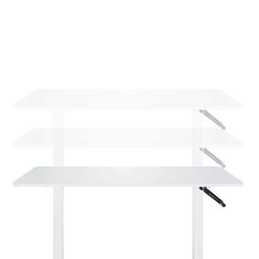 Робочий стіл STAND CR 120 x 60 з ручним регулюванням висоти, білий, hjh OFFICE