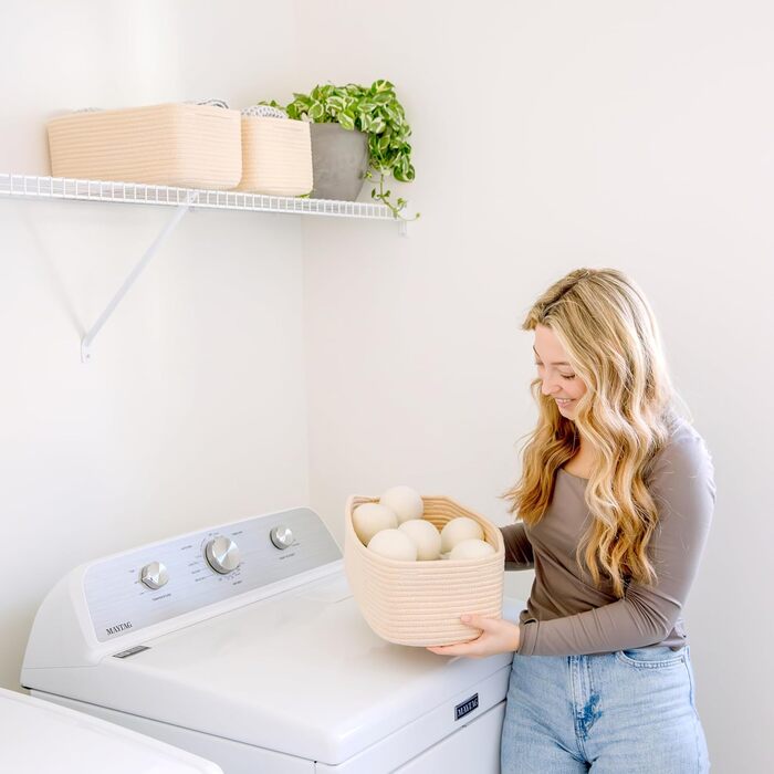 Органайзери для полиць NaturalCozy, прямокутні, 30 x 20,3 x 11,4 см, зелені (3 шт.)