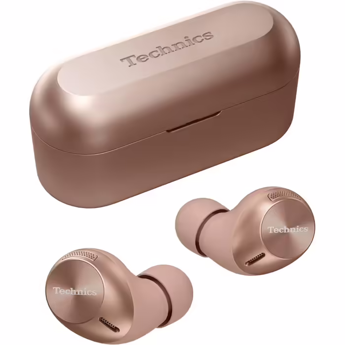 Бездротові навушники Technics EAH-AZ40M2 з шумопоглинанням, Bluetooth Multipoint (3 пристрої), вбудований мікрофон, рожеве золото