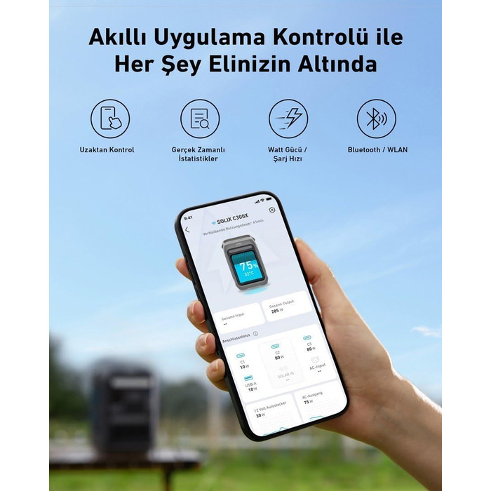 Портативна електростанція Anker SOLIX C300X, ємність 288 Wh, номінальна потужність 600 W