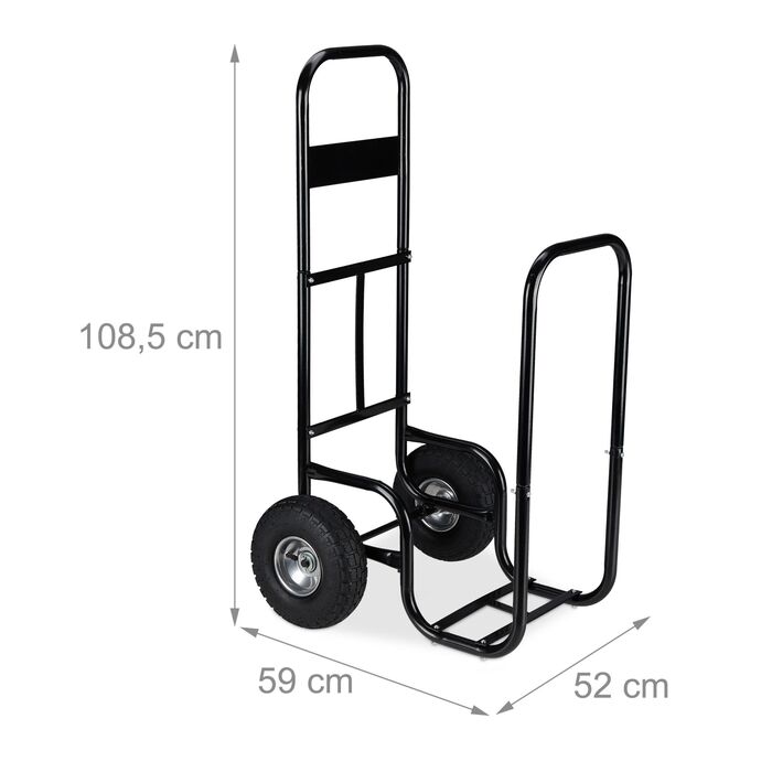 Візок для дров Relaxdays з повітряними колесами