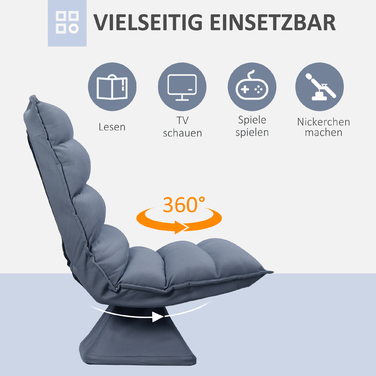 Крісло, поворотне, з регульованою спинкою, з імітацією шкіри, сталевий каркас, сіре, 62 x 70 x 95 см