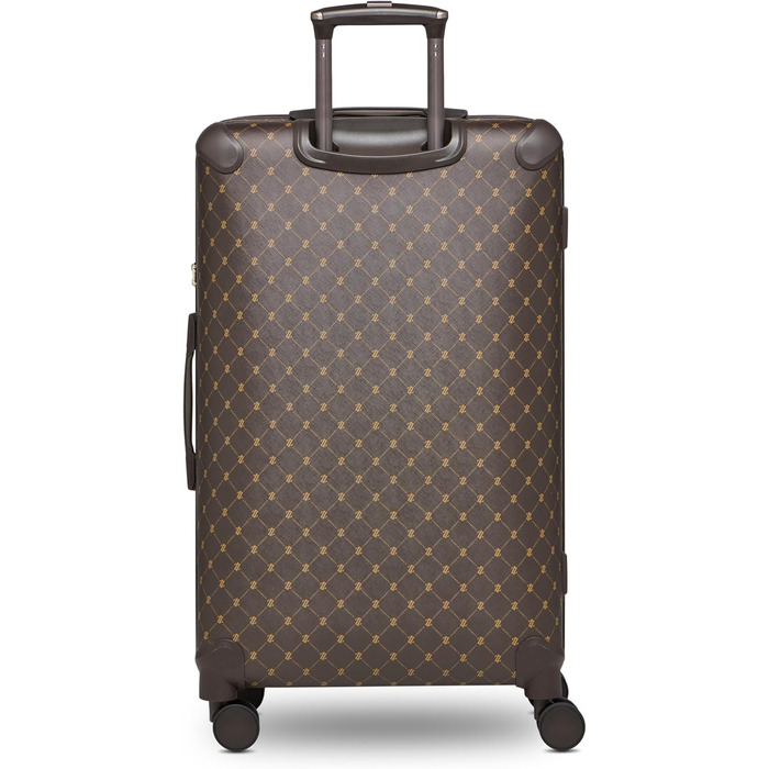 Набір валіз Lazarotti Palermo 2 шт. (S 55 см + L 79 см) | Легкі, гібридні, з логотипом та захистом кутів | 4 колеса, TSA-замок | Для жінок та чоловіків (Колір: Dark Brown)