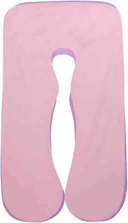 Наволочка для вагітних SHANNA, наволочка для вагітних з бавовни u-подібної форми 80 * 155 см (фіолетовий рожевий)