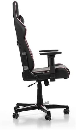 Ігрове крісло DXRacer Prince P08, штучна шкіра, чорно-рожевий, 185 см