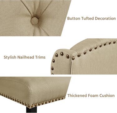 Набір кухонних стільців Yaheetech з амортизованим сидінням та спинкою, сірі (2 шт.)