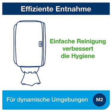 Настінний дозатор центральної смуги Tork комплект для заправки - M2 - Багатоцільові паперові рушники для протирання (6 x 150,7 м)