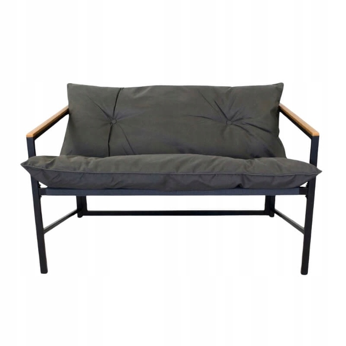 Комплект садових меблів Escal, метал, чорний, 4 предмети