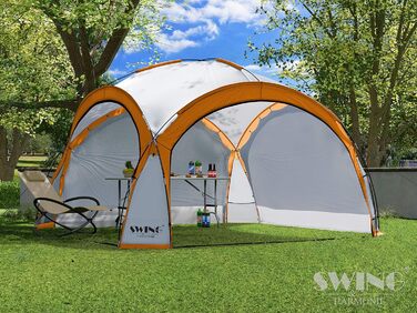 Альанка Swing & Harmonie DomeShelter 3,6x3,6 м з підсвічуванням помаранчева