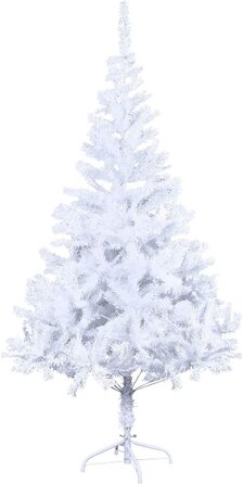 Різдвяна ялинка АуфуН штучна декоративна ялинка Вайнахт Штучна ялинка з металевою підставкою Різдвяний декор (180 см, білий ПВХ)