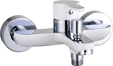 Змішувач для ванни DIZIANI DIZIANI, одноручний, з перемикачем душ/ванна, хром/білий