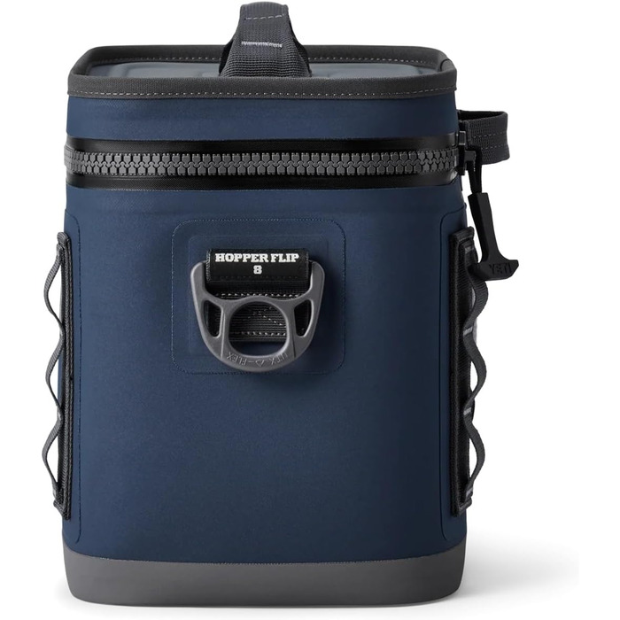Чорна сумка-холодильник YETI Hopper Flip 8 - портативна, ізольована, наплічна
