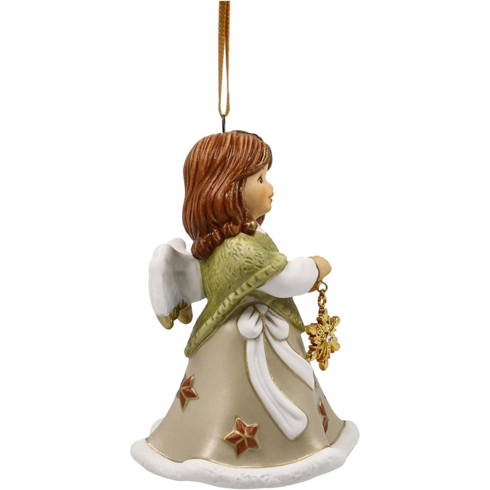 Новорічна прикраса Goebel фігурка ангела з порцеляни, розміри 9,5 см х 6,5 см х 6,5 см, 66-505-75-1
