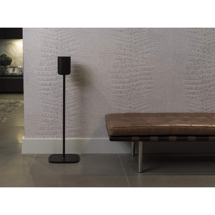 Підставка Flexson для Sonos One, One SL та Play:1 (Чорний колір, пара, з LAN-кабелем 0,9м)