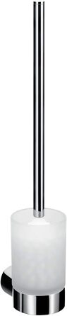 Набір щіток для унітазу Emco Fino, сатиноване скло/хром, щітка для унітазу з тримачем, настінне кріплення - 841500100