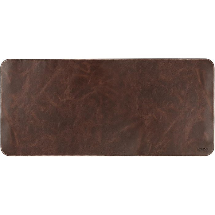 Килимок для миші Londo Echtleder з натуральної шкіри, великий, з антиковзною основою, коричневий
