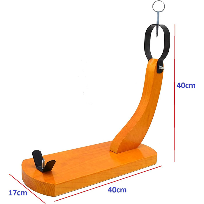 Підставка для шинки LepantoHouse Hammon, медовий колір, з ножем та кришкою, для дому та ресторану, чорний колір