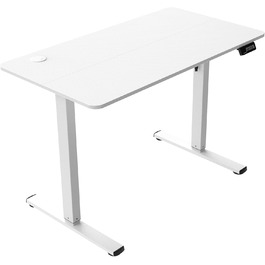 Стол Mars Gaming MGD-ERGOPRO: електричний, регульована висота 73-118 см, карбонова поверхня, металева конструкція, тримач для навушників, керування кабелями, 110x60 см, білий