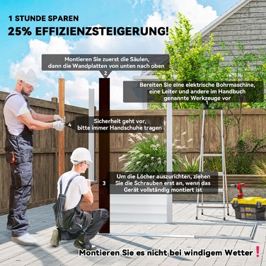 Садовий сарай Outsunny Metal з дерева Look 3 м² 152 x 235.7 x 208.7 см Садовий сарай з двосхилими мансардними вікнами Подвійні розсувні двері Стійкий до погодних умов садовий сарай Відкритий садовий сарай для заднього двору коричневий | Аосом