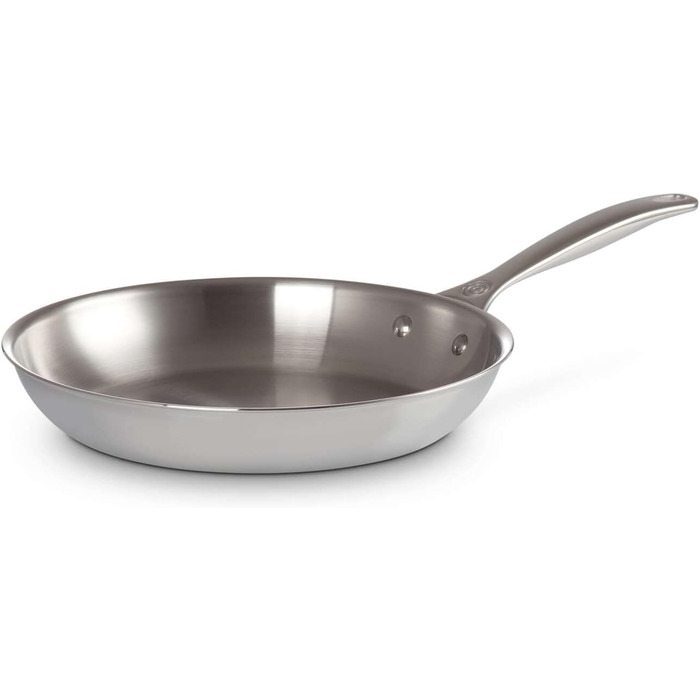 Сковорода LE CREUSET з нержавіючої сталі 3-шарова, 28 см, без антипригарного покриття