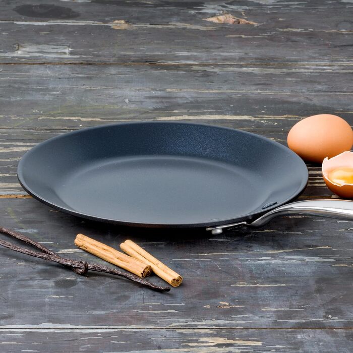 Сковорода GreenPan Barcelona 28 см з антипригарним покриттям Ceramic, індукційна, для плити та духовки, з нержавіючої сталі, чорна