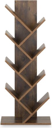 Стильна полиця IDIMEX Jules - дерев'яна полиця для книг та декору, з якісної ДСП, колір коричневий