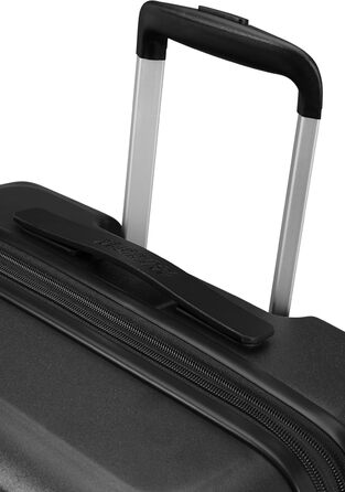 Набір валіз American Tourister Aerotech (3 шт.) – ручна, середня, велика, розширювана, з TSA-замком, блакитний (Metallic Navy) / чорний (Metallic Black)